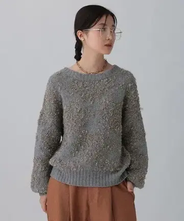 LEPSIM 3.5 게이지 페르시아 패턴 풀오버