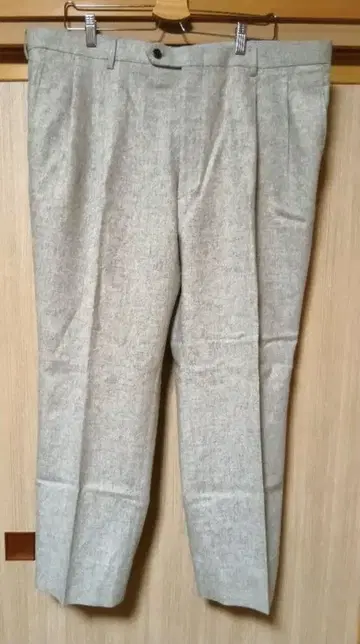 미사용 고급 가을/겨울 그레이 팬츠 빅 사이즈 킹 사이즈