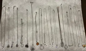 액세서리 묶음 판매 실버 목걸이