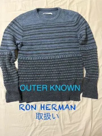 OUTER KNOWN 스트라이프 니트 스웨터