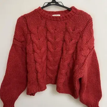 earth 니트 빨간색