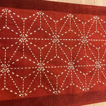 반폭 오비 자수풍