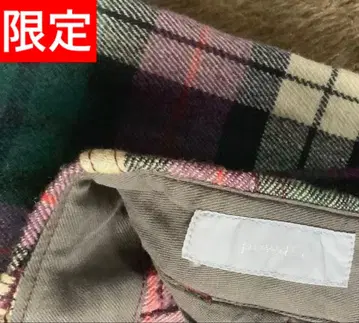 한정판 레어템 핑크하우스 시모사코 히데키 powder 체크 팬츠 울 팬츠