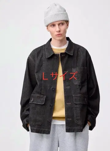 GU 데님 워크 자켓 L 사이즈 다크 그레이