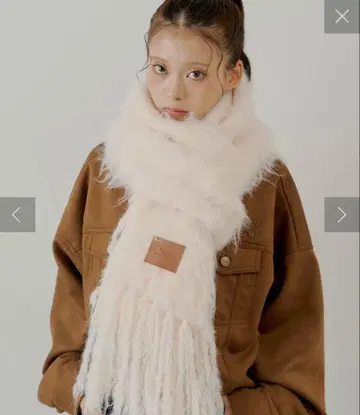 chico 샤기 프린지 머플러