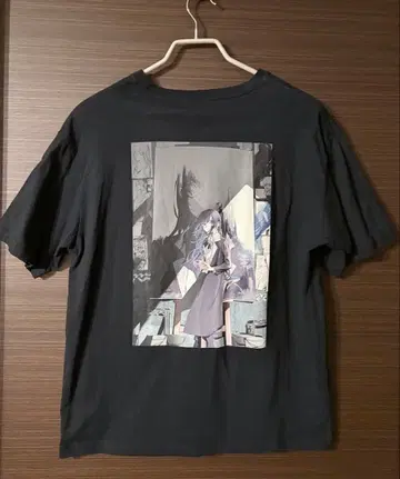 Ado 패셔너블 모나리자 옆모습 T셔츠-A M 사이즈