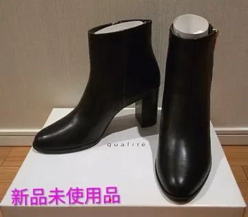 qualite 칼리테 천연 가죽 숏부츠 37 사이즈