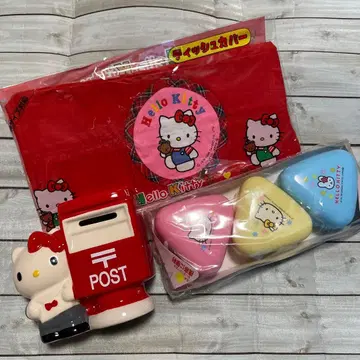 산리오 헬로키티 저금통 티슈 커버 오니기리 케이스