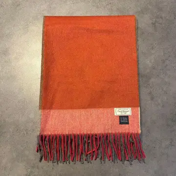 Paul Stuart 캐시미어 혼방 대형 머플러 무릎 담요 컬러 블록