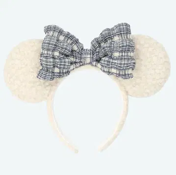 미키마우스 모양 머리띠 아이보리