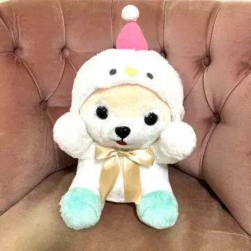 콩 시바 봉제 인형 마메시바 AMUFUN 모자