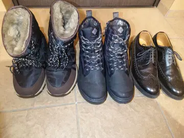 눈이 많이 오는 지방용, 방수 캐주얼 부츠 블랙 26cm 3세트