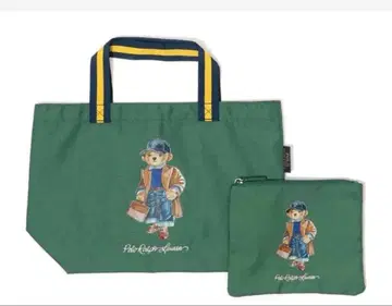 새상품*폴로베어*폴로 랄프로렌*토트백*그린*파우치 포함*