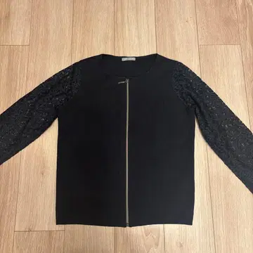 띠어리 럭스 theory luxe 38 레이스 가디건 네이비