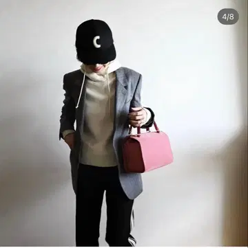 ch!iiibag 치이백 스웨이드 보스턴 핑크