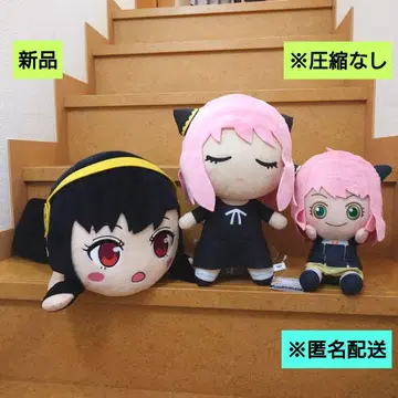 새상품 스파이 패밀리 아냐 요르 포저 봉제 인형 3체