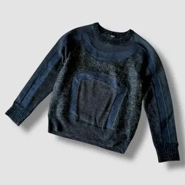 Another Edition 울 혼방 니트 네이비 유나이티드 애로우즈