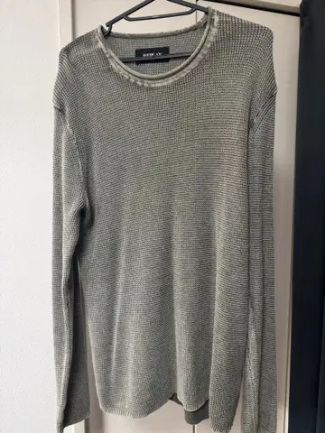 [ 새상품급 ] REPLAY 스웨터 니트 코튼 워시 풀오버