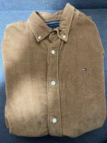 타미힐피거 코듀로이 셔츠 브라운