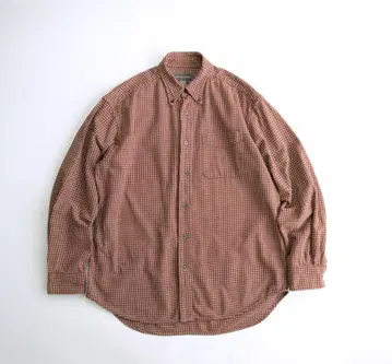 바나나리퍼블릭 00s 긴팔 BD 체크 셔츠 크림슨 M 구제 의류.