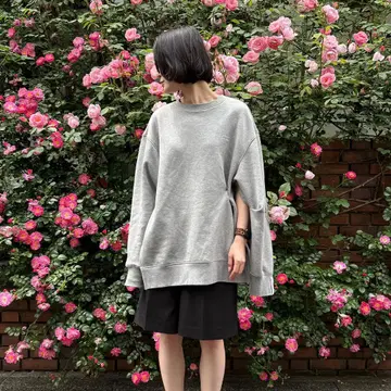 H&M x ROKH 오버 사이즈 개더 디테일 맨투맨