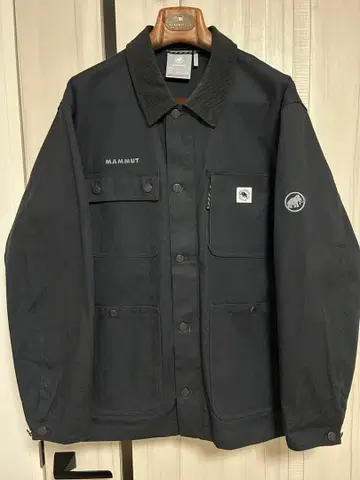 MAMMUT 캔버스 자켓 커버올 캠핑 XL 블랙