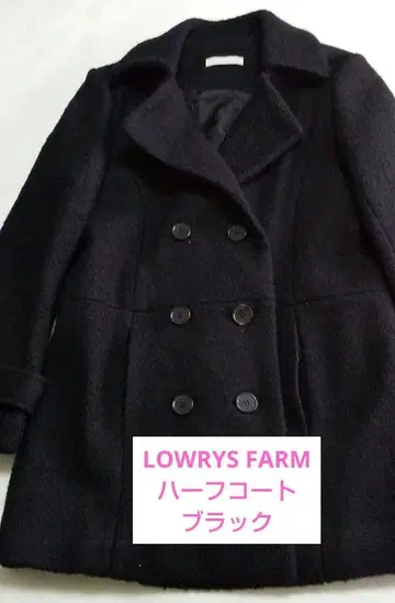 LOWRYS FARM 하프 코트 블랙