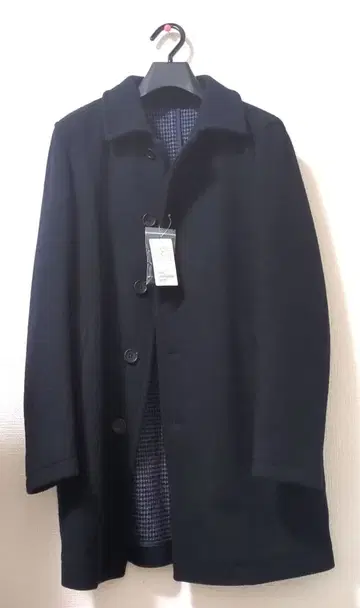 그린 라벨 릴랙싱 네이비 스텐칼라 울 코트 M 사이즈