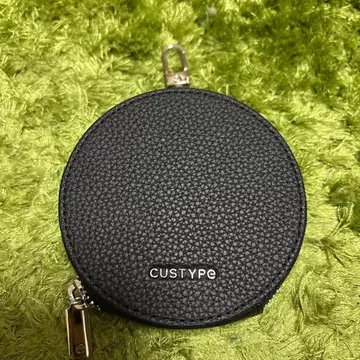 [ 거의 새상품 ] custype 원형 라운드 파우치