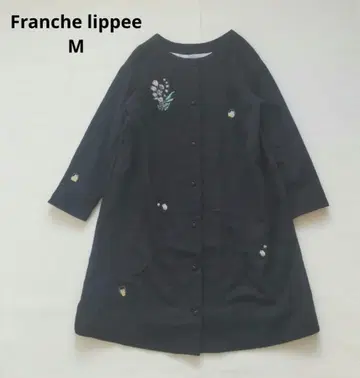 Franche lippee 프랑슈리페 자수 롱 코트 일본제 M