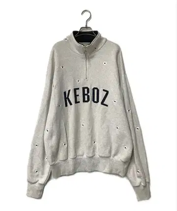 KEBOZ NICK GEAR 하프 지퍼 맨투맨