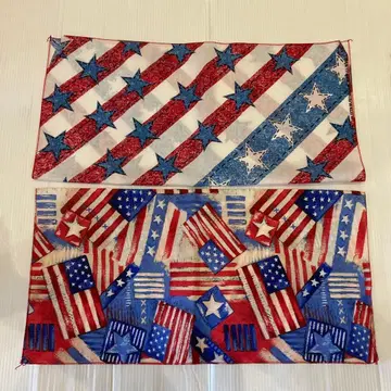 NOS 80s 성조기 빈티지 반다나 빈티지 USA제 2점