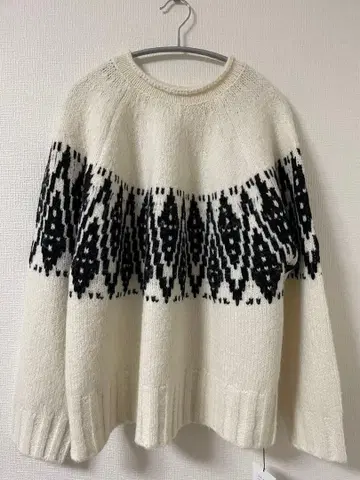 hunch 기하학 패턴 스웨터 니트