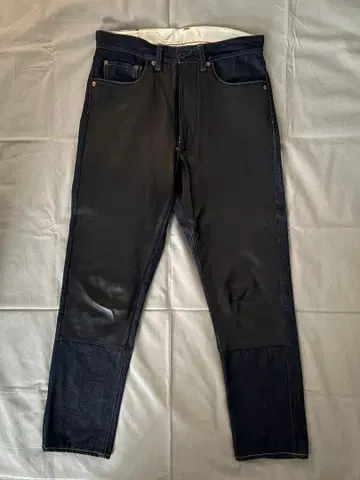 프랭클린 테일러드 시어링 가죽 데님 FRANKLIN TAILORED