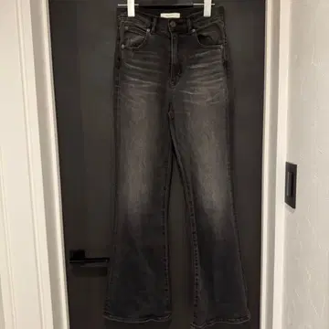 하이웨스트 플레어 데님 25 다크 그레이