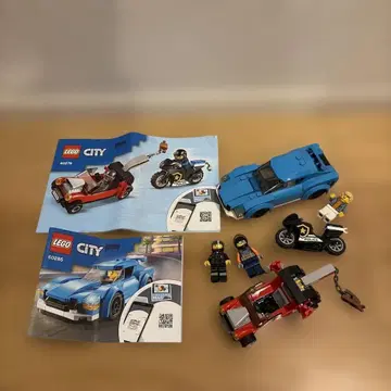 LEGO 60276 & 60285 스포츠카와 경찰 바이크 세트