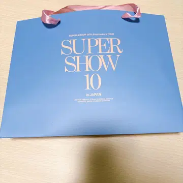 SUPER JUNIOR 슈퍼쇼10 프리미엄 혜택 가방 쇼핑백 종이 봉투