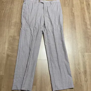 일본제 Aquascutum 하운드투스 체크 그레이 체크 슬랙스