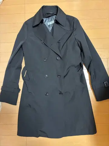 [ 새상품급 ] PERSON'S 블랙 트렌치코트 여성용