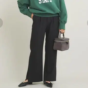 BEAUTY&YOUTH 속기모 와이드 플레어 팬츠 워셔블 M 블랙