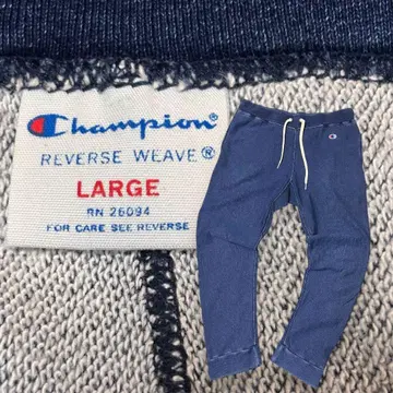 champion 리버스 위브 인디고 스웨트 팬츠 사이즈 L