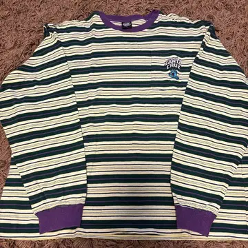 산타 크루즈 스트라이프 L 사이즈 긴팔 티셔츠