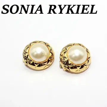 SONIA RYKIEL 소니아 리키엘 펄 골드 귀찌