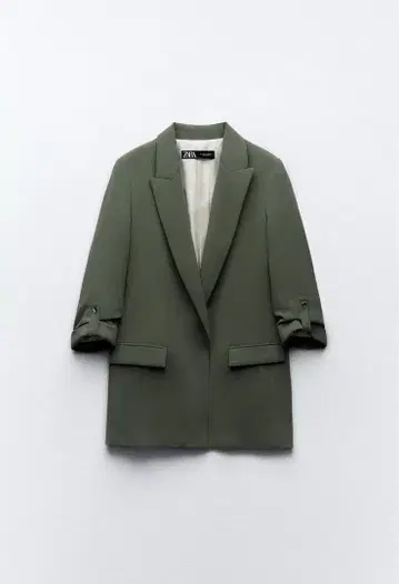 ZARA 올리브 그린 테일러드 자켓
