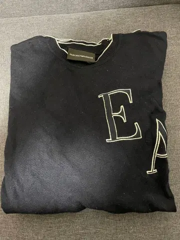 네이비 로고 트레이닝복