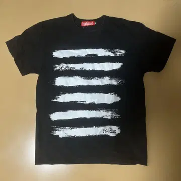 halfsies 스트라이프 T셔츠 블랙