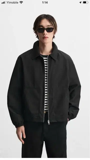 Zara 집업 캐주얼 자켓 블랙 L