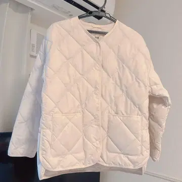 [ 새상품급 ] UNIQLO 유니클로 퍼프 테크 릴랙스 자켓 내추럴 S