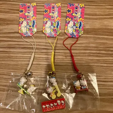 [ 2004년제 ] 레어 헬로키티 스트랩 끈 3종 세트