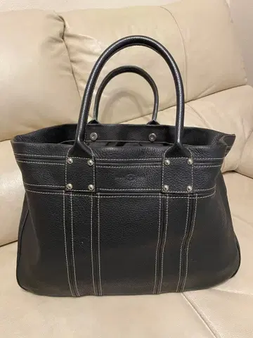 MINOBOSSI 미노보시 블랙 가죽 토트백